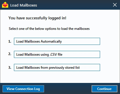 Load Mailboxes Option