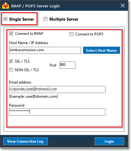 xmission zimbra outlook settings