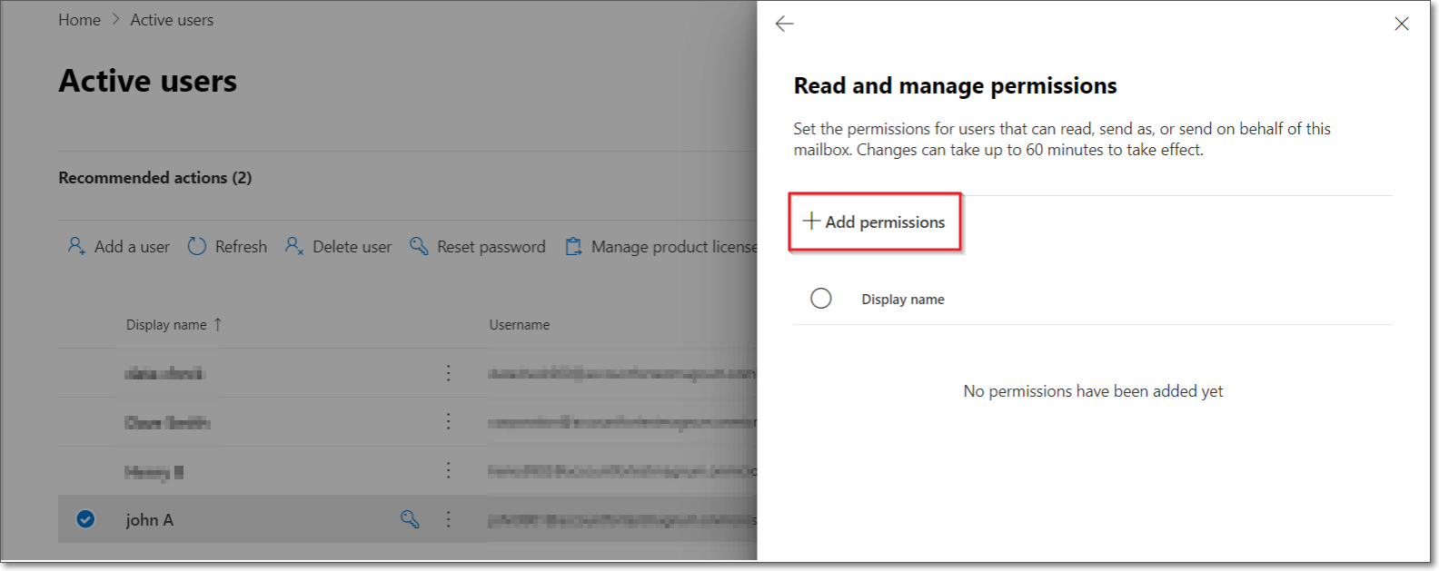 Know about granting permission to other Office 365 Mailboxes
